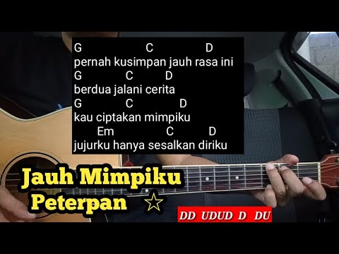 Kunci Gitar Jauh Mimpiku - Peterpan  ( Tutorial Untuk Pemula ) By DE Kunta
