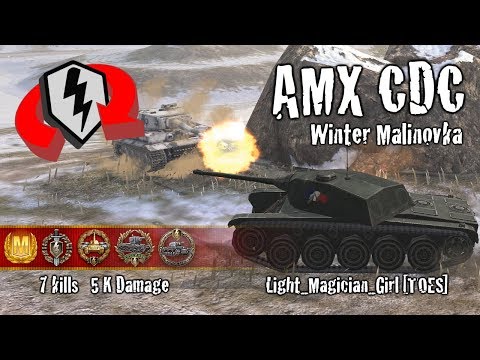 WoT Blitz AMX CDC - 7 Kills 5k Damage Replay