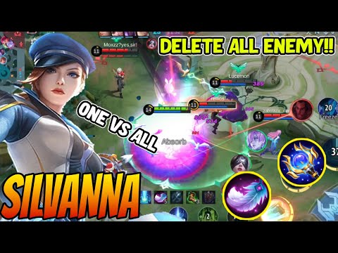 BUILD SUPER LIFESTEAL 10% ONLY? SILVANA MM SLAYER INSTANT DELETE - Silvanna Best Build 2023 ~ MLBB