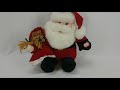 Singing Santa Plush Demo Video Plays Jolly Old Saint Nicholas
