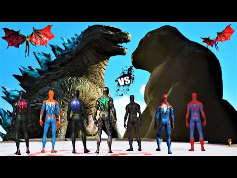 Team Spider-Man vs King Kong vs Godzilla
