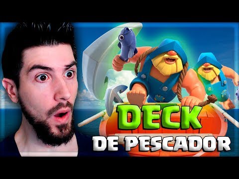 FIZ UM DECK TOP DE PESCADOR NO CLASH ROYALE!!