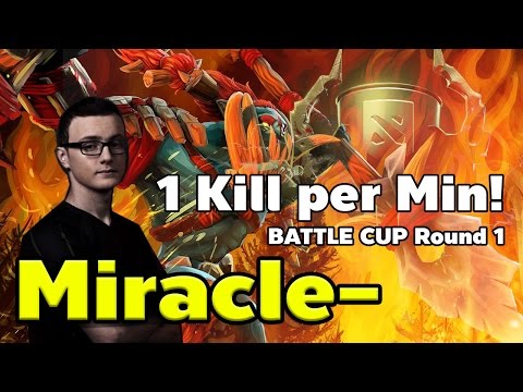 1 Kill per Min! Huskar! by Miracle- In Battle Cup Round 1