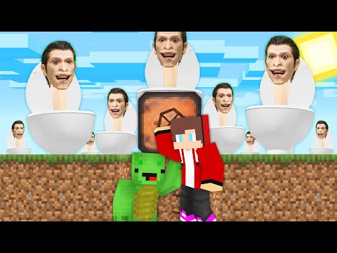 Skibidi Toilet Apocalypse VS Maizen and Mikey in Security Bunker in Minecraft! - Funny Story(JJ TV)