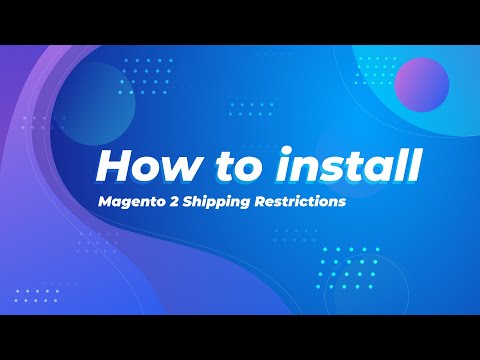 Magento 2 shipping restrictions | How to install the module?