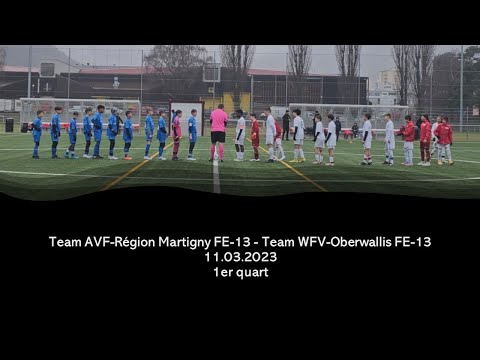 Team AVF-Région Martigny FE-13 - Team WFV-Oberwallis FE-13, 11.03.2023, 1er quart