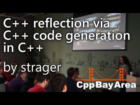 C++ reflection via C++ code generation in C++ by strager