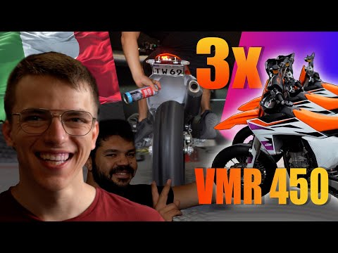 THE SUPERMOTO IS PERFECT! 😍 VMR 450 | Test bench | 450 vs 500