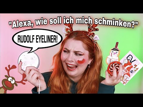 Meine ALEXA bestimmt mein WEIHNACHTS MAKEUP! 😒🎄