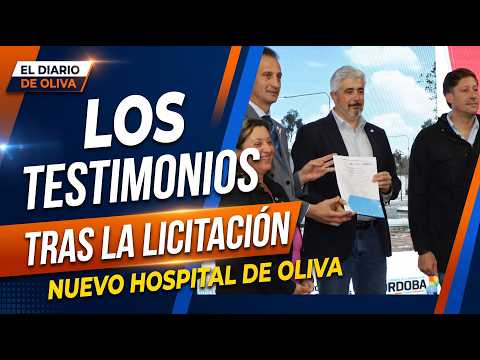 Día histórico para Oliva: Los testimonios tras la licitación del Nuevo Hospital de $47.000 millones