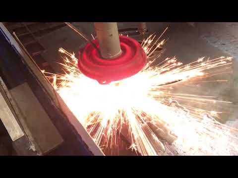Cutting out a Dad’s garage sign on the Star Lab cnc plasma table.