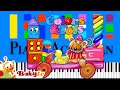 Colors And Toys Theme Song BabyTV Slow EASY Medium 4K Piano Tutorial