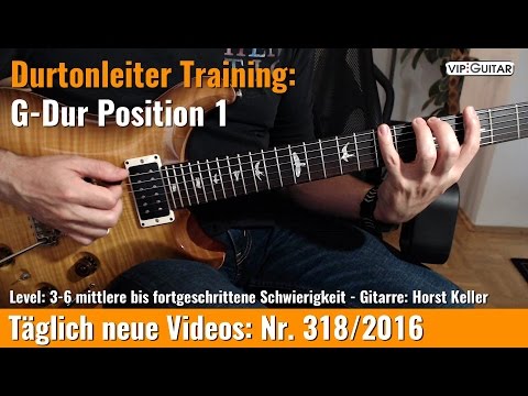 ✪ Durtonleiter Training  ►G-Dur Position 1