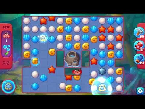 Fishdom 6628 Hard Level - 15 moves - NO BooSTERS