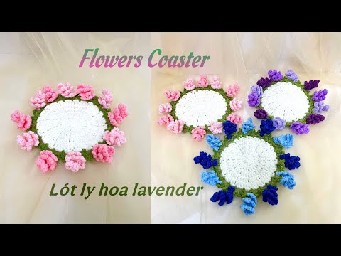 Đế lót ly hoa Lavender