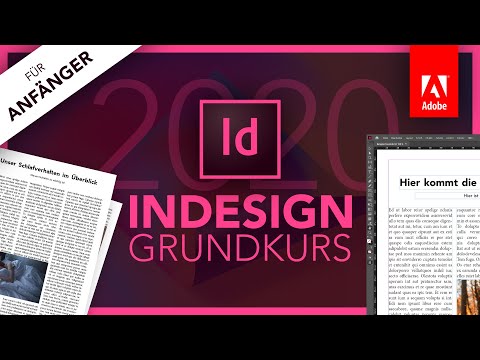 Adobe InDesign 2020 (Basic Course for Beginners) German (Tutorial)