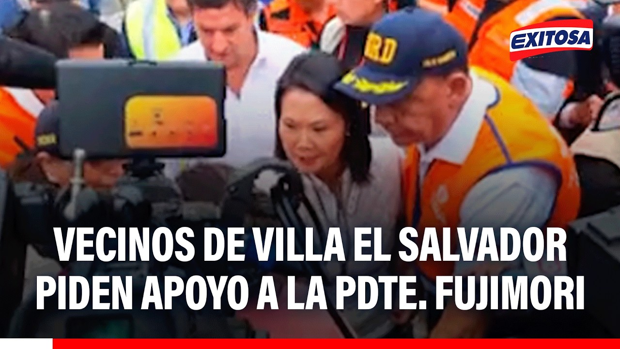 🔴🔵 Vecinos de Villa el Salvador piden apoyo a la Pdte. Keiko ante emergencia por fuertes lluvias