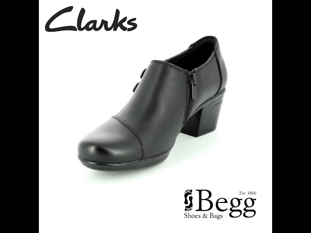 Clarks Emslie Warren D Fit Black shoe-boots