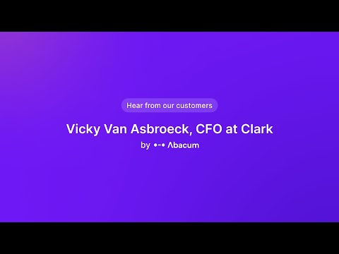 Clark - Customer Success Story (Vicky Van Asbroeck - Chief Financial Officer)