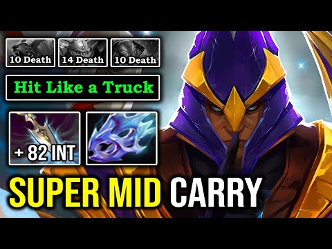 CRAZY MID Int Stole Silencer 100% Hit Like a Truck Deleted Everyone with Max Speed ATK DotA 2