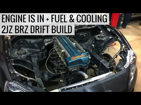2JZ Engine Swap + ATL Fuel Tank & CSF Rear Mount Radiator - 2JZ BRZ Drift Build -EP04