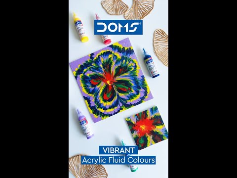 DOMS | Fluid Acrylic Vibrant Colours | Explore your imaginations and dazzle them up