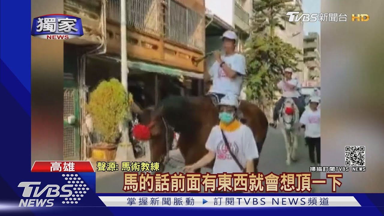 馬頭撞人頭!廟會牽繩人員「被馬重擊」 頭暈倒地額頭傷