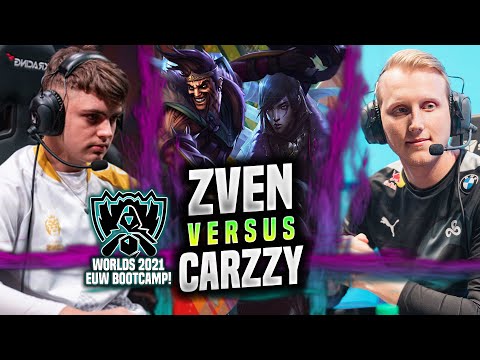 C9 ZVEN vs MAD CARZZY in WORLDS BOOTCAMP EUW! - C9 Zven Plays Aphelios ADC vs Draven! |Patch 11.19
