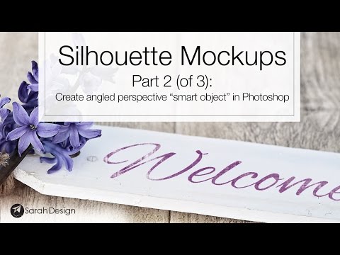 Silhouette Mockups 2 - Photoshop Smart Object Angled