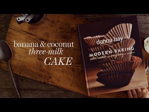 Banana and Coconut Three-Milk Cake | donna hay