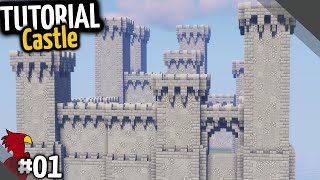Minecraft: How to Make a Medieval Castle (TUTORIAL) Part #01