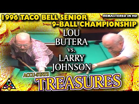 9-BALL: Lou BUTERA vs Larry JOHNSON - 1996 TACO BELL SENIOR 9-BALL CHAMPIONSHIP
