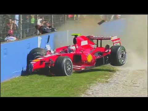 Crash -  Kimi Räikkönen - FP3 - Formula 1 - Monza - Italy - 2007