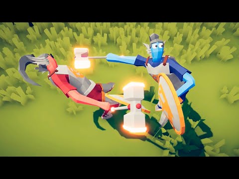 Righteous Paladin vs Righteous Paladin - Totally Accurate Battle Simulator TABS.