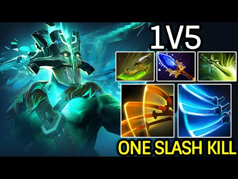 Juggernaut One Slash Kill – 1v5 Carry Hard Game Dota 2
