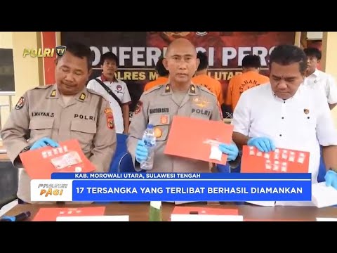 POLRES MOROWALI UTARA AMANKAN 85,88 GRAM SABU DALAM DUA BULAN