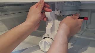 Samsung Refrigerator Rev2 - how to remove bottom shelf - remove bottom shelf glass - Samsung fridge