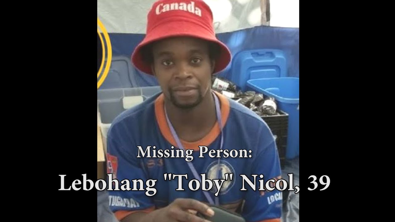 Appeal for information on missing man Lebohang 'Toby' Nicol, 39