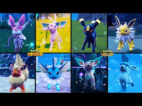 Pokemon Scarlet & Violet - How to Evolve Eevee into ALL 8 Eeveelutions