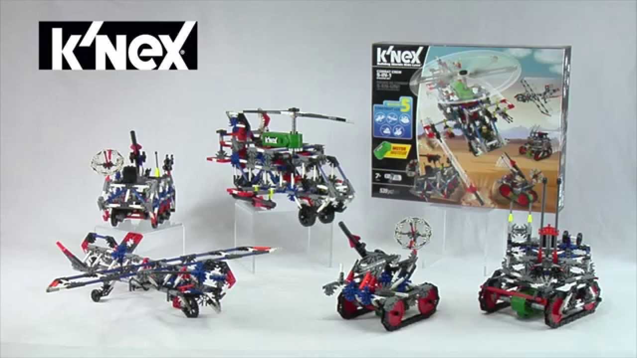 K'NEX Combat Crew 5-in-1 Building Set - - Fat Brain Toys