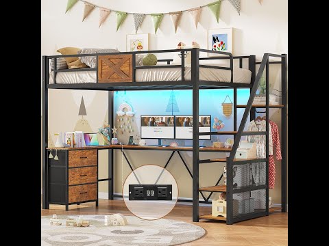 How to Install | Itaar Stairway Twin Size Loft Bed