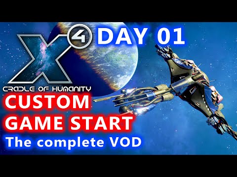 Playing as Teladi, let's get profitsss - Custom Game [Day01] - X4 Cradle of Humanity - Captain C