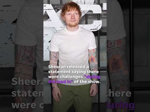 Ed Sheeran's Las Vegas show cancelled after concert set up issues Shorts