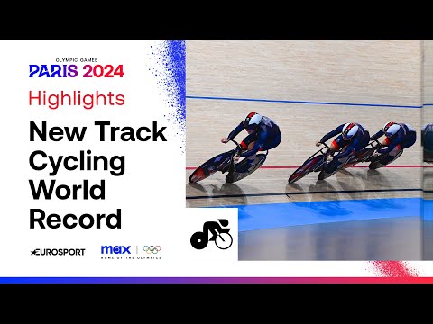 Team GB Women's Sprint Team Set New Track Cycling World Record! 😲 #Paris2024