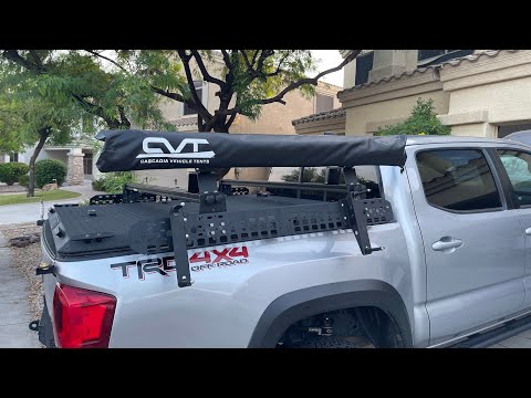 CVT awning and ARB brackets on the Billie Bars rack system
