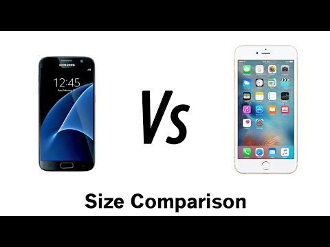 Galaxy S7 vs iPhone 6s Plus - Size Comparison