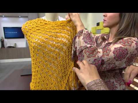 Mulher.com 04/04/2016 - Gola em tricô - Noemi Fonseca 2/2