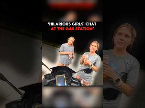 These girls get curious about his motorcycle 😂 #usa