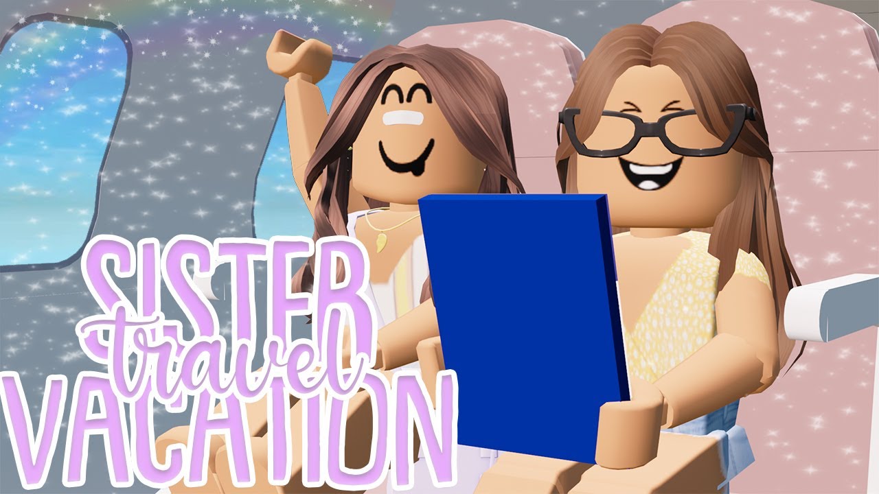 Twin Sisters Go On Vacation! | Travel Video! | Roblox Bloxburg Family Roleplay