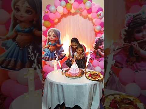 Mihika's First birthday 🎂💕 #party #baby #lovehappy birthday #cute #cake